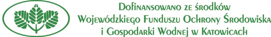 	Dofinansowano ze środków Wojewódzkiego Funduszu Ochrony Środowiska i Gospodarki Wodnej w Katowicach