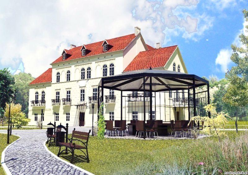 Tak po rewitalizacji będzie wyglądał pałac w Baranowicach / MOK Żory
