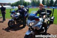 Dziewczynom najbardziej do gustu przypadły policyjne motocykle. / Policja Wodzisław