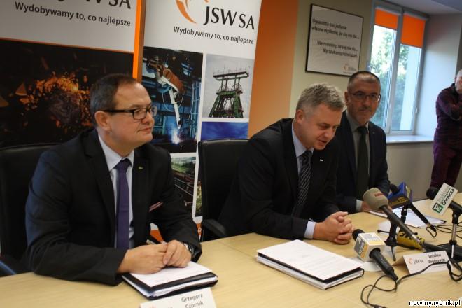 Poniedziałkowa konferencja zarządu JSW / Adrian Karpeta