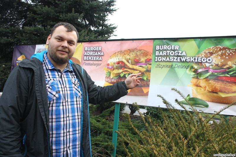 Bartosz Ignaszewski i jego burger / Adrian Karpeta
