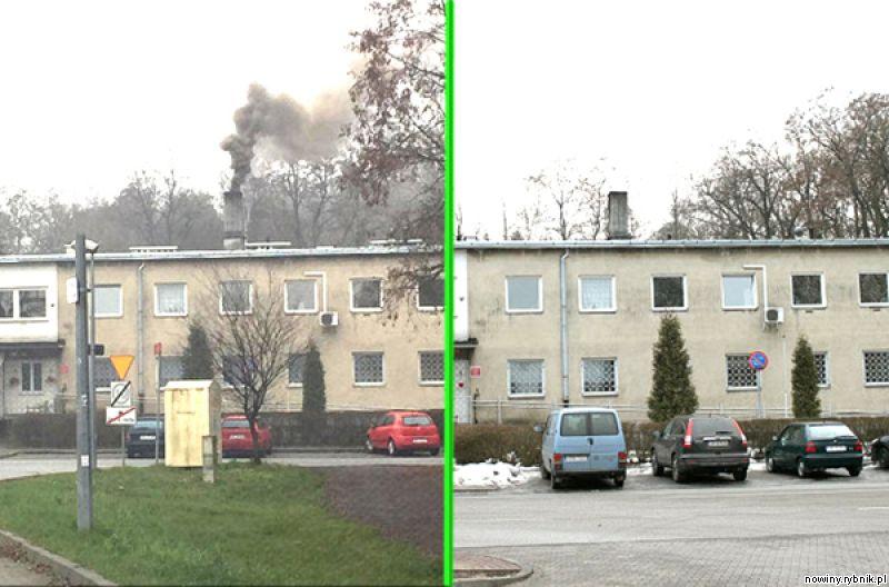 Komin sanepidu przed i po wizycie ekipy Rybnik bez dymu / Archiwum