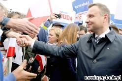 Prezydent Andrzej Duda w czasie wizyty w Rybniku, wtedy jeszcze jako kandydat na prezydenta / Dominik Gajda