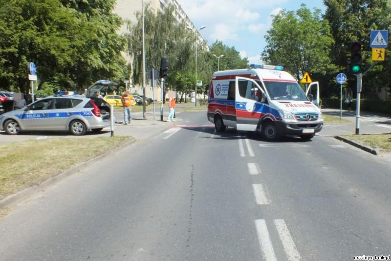 Do wypadku doszło w rejonie ulicy Dąbrowskiego. / Policja Żory