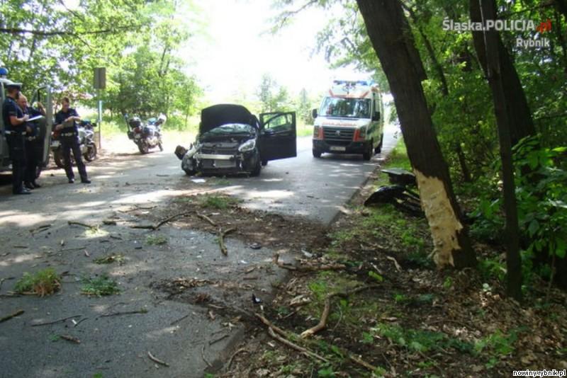 Wczorajszy wypadek na ulicy Krzywoustego / Policja Rybnik
