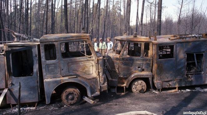 Pożar w lasach Kuźni Raciborskiej w 1992 roku / Archiwum/112 Czerwionka-Leszczyny