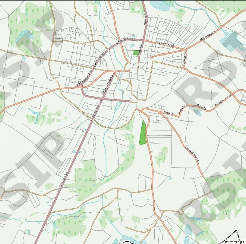 Mapa objazdów / UM Rybnik
