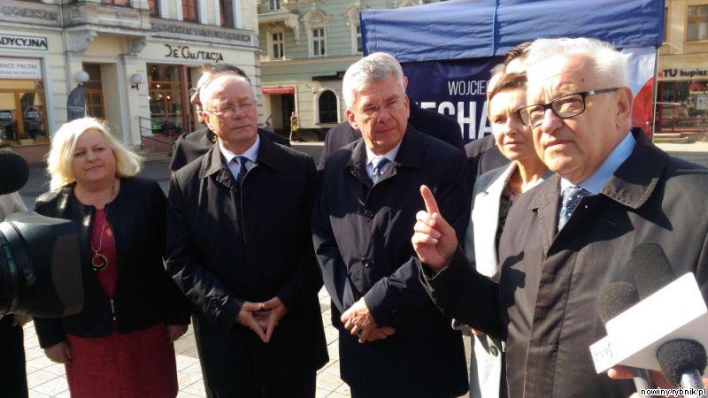 10 października rynek w Rybniku odwiedzili też politycy PiS