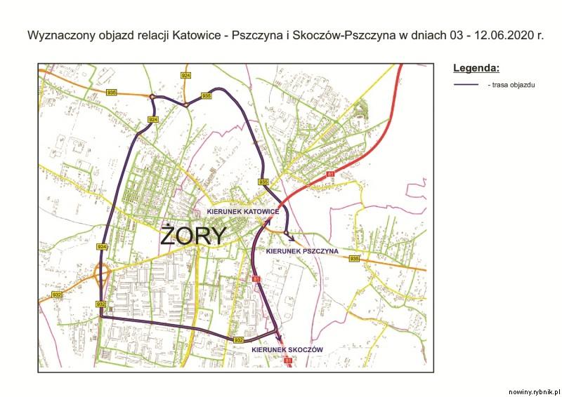 Droga będzie zamknięta i zostaną wprowadzone objazdy / www.zory.pl