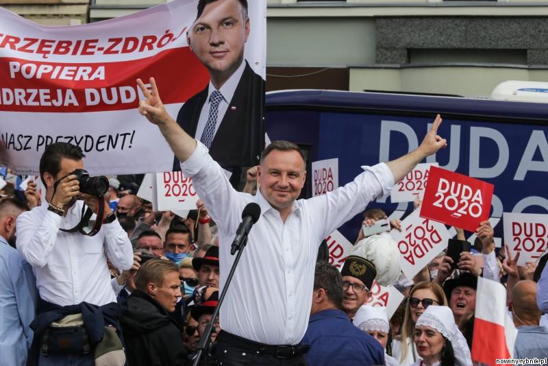 Andrzej Duda na rybnickim rynku / Dominik Gajda