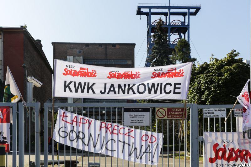 Akcja protestacyjna w ruchu Jankowice KWK ROW / Dominik Gajda